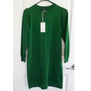 Cos green long sweater NWT